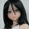 White + Black Wig + Green Eyes