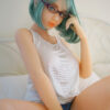 Piper TPE sex doll 140cm Ariel Green Hair 2