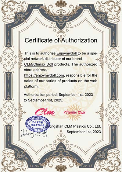 CLM-Enjoymydoll-certificate-400