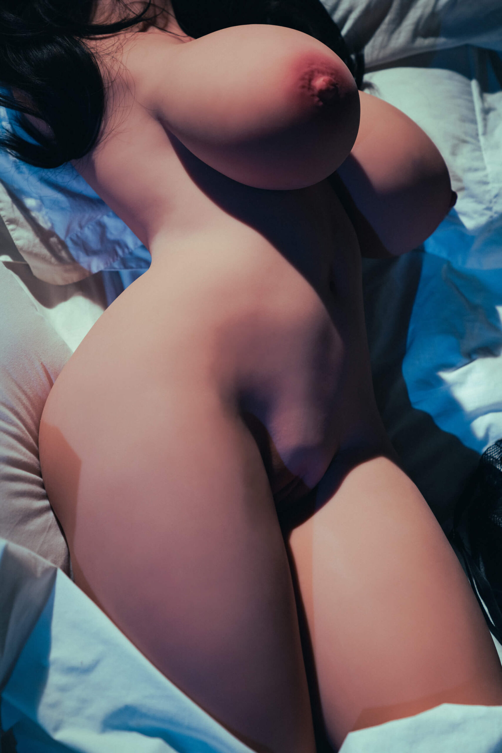 Climax TPE Sex Doll Torso - 90cm #870 Black Big Breasts