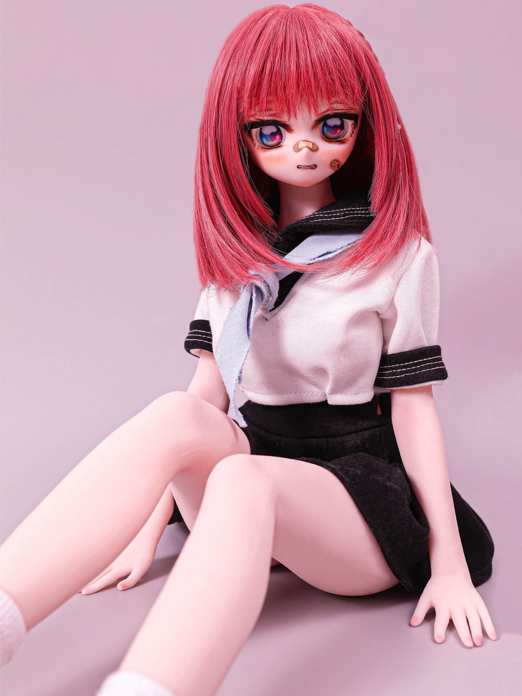 Custom J60cm Zapata Climax Tiny Anime Sex Doll with Red Hair