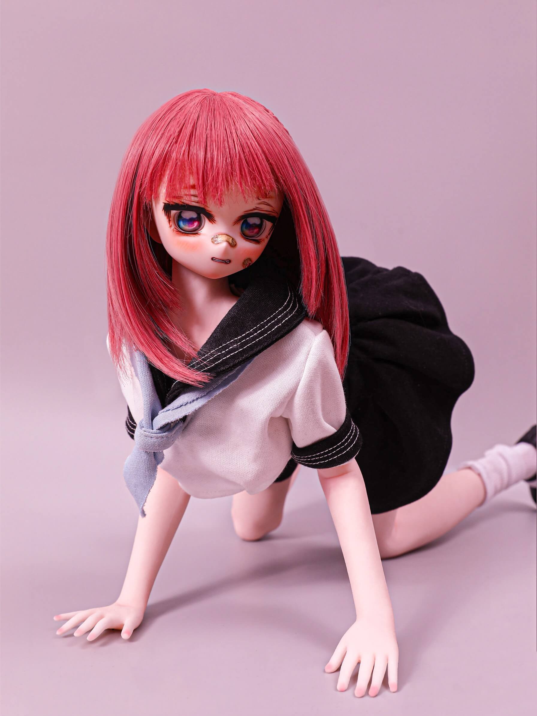 Custom J60cm Zapata Climax Tiny Anime Sex Doll with Red Hair