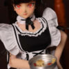 CLM J60cm mini skinny sex doll Housemaid Yellow heart eyes