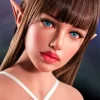 Elf sex doll torso Andrea 877# small breast silicone head
