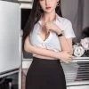 AiBei Skinny Chinese TPE Sex Doll - 158cm-M-YE-207head