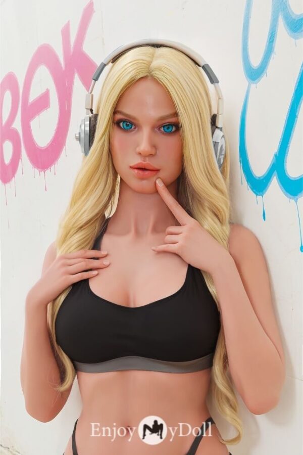 AiBei 2024 new big breast blonde sex doll #AB4 silicone head