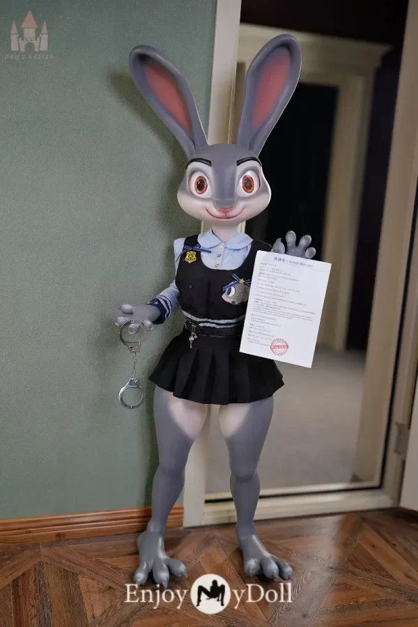 Dolls Castle Rabitty 168cm A-cup silicone bunny/rabbit sex doll