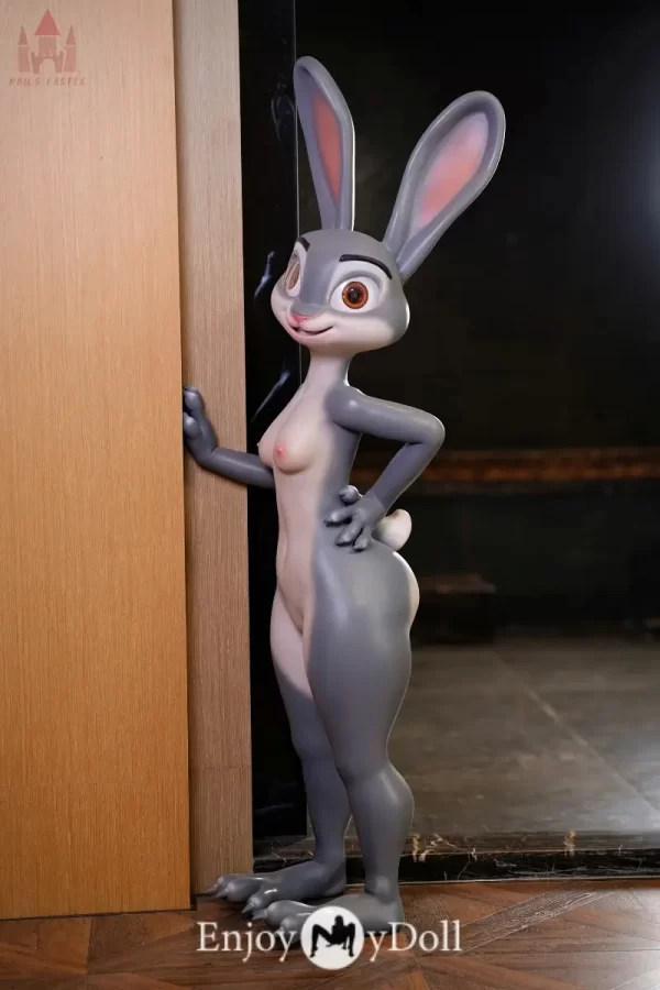 Dolls Castle Rabitty 168cm A-cup silicone bunny/rabbit sex doll
