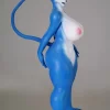 dollscastle mini silicone fox sex doll blue white skin
