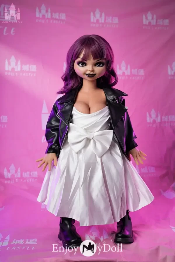 Dolls Castle Valentine S35 D-cup 90cm big ass mini silicone bride sex doll