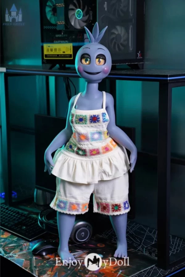 Dolls Castle Chica SZ9 FNAF blue chicken mini silicone sex doll toy