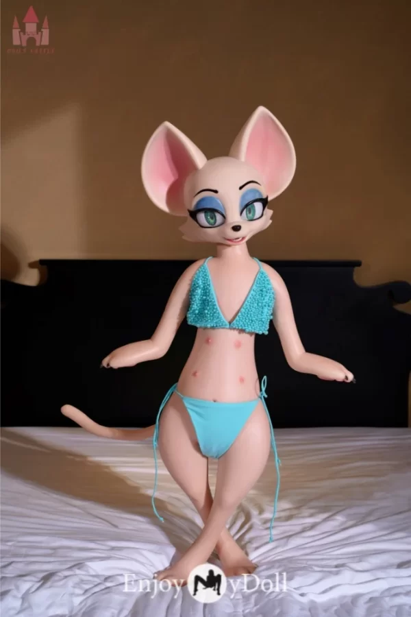 Dolls Castle SZ16 fur fapdolls 100cm mini silicone bat sex doll