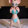 Dolls Castle SZ16 fur fapdolls 100cm mini silicone bat sex doll