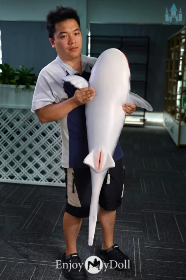 Dolls Castle Fur Fapdolls 100cm silicone shark masturbator sex toy for men