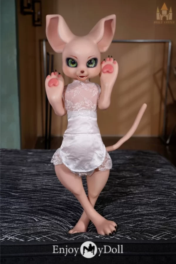 Dolls Castle SZ17 Cream Mouse 100cm Fur Fapdolls mini silicone sex doll toy
