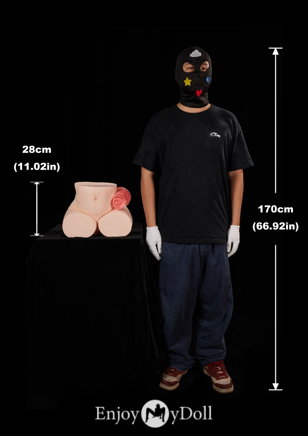 Climax Doll/CLM PA Ray silicone butt torso cinnamon skin