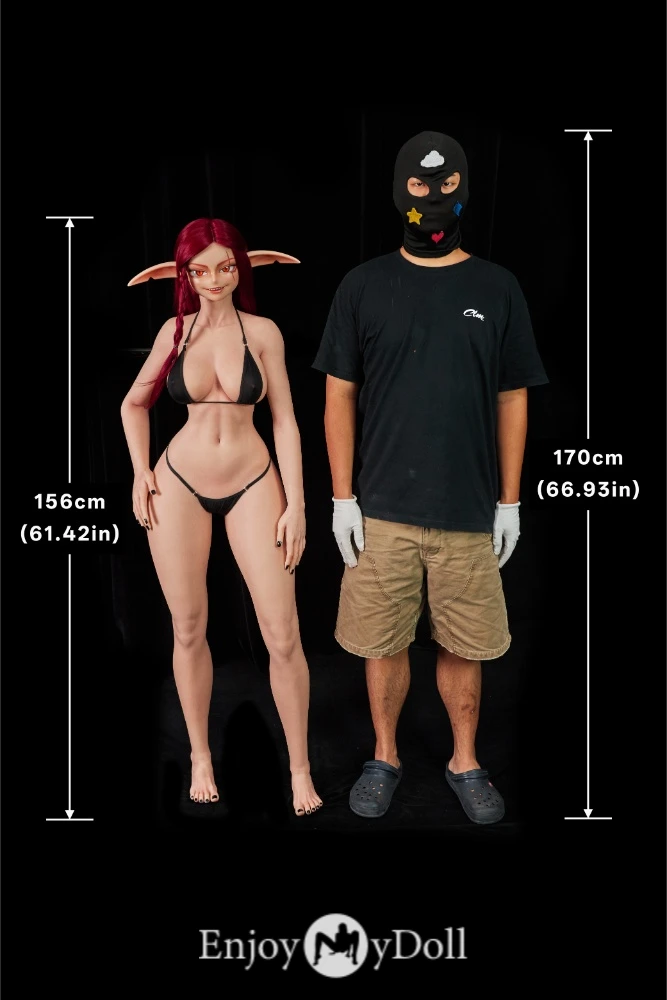 Climax Doll ULW SiU156cm F-cup Bina silicone fantasy Elf sex doll size
