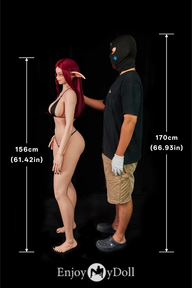 Climax Doll ULW SiU156cm F-cup Bina silicone fantasy Elf sex doll size
