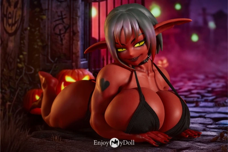 Climax Doll Halloween Si70cm SP Zarga mini red silicone elf sex doll