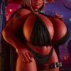 Climax Doll Halloween Si70cm SP Zarga mini red silicone elf sex doll