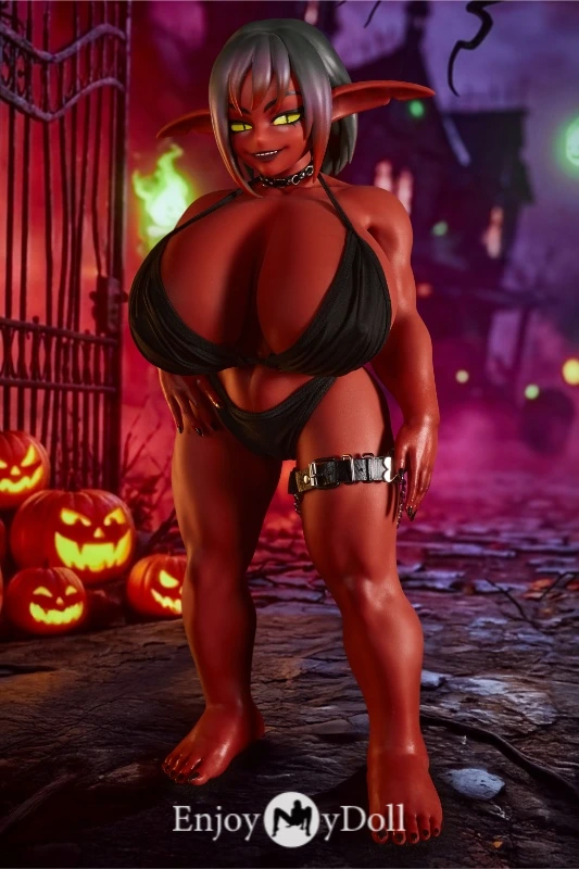 Climax Doll Halloween Si70cm SP Zarga mini red silicone elf sex doll