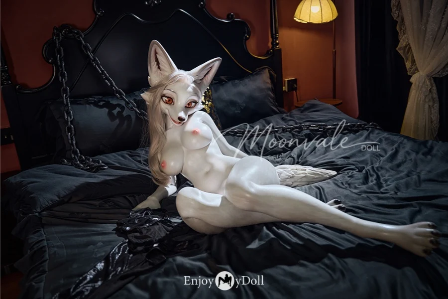 Moonvale Sorelle 160cm silicone white fox love sex doll